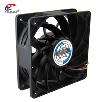 Pas cher 12038 12cm EC Brushless Ventilateur De Refroidissement Ordinateur Cas 0.13A 5000RPM 4Pin WPM 220V DC Lame Matériel En Plastique Restaurant