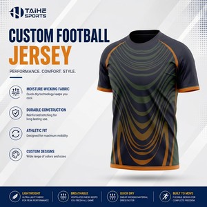 Custom Printed New Design <b>Soccer</b> Jersey Mesh Quick Dry Custom Sublimation Printing OEM Service High Quality Football Clothes - Product Image 3