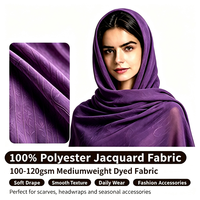 Tissu Jacquard 100% Polyester Respirant, Écologique, Résistant à l'Abrasion, Motif Teint, Largeur 58/60 pouces pour Robe de Soirée - Vente en Gros