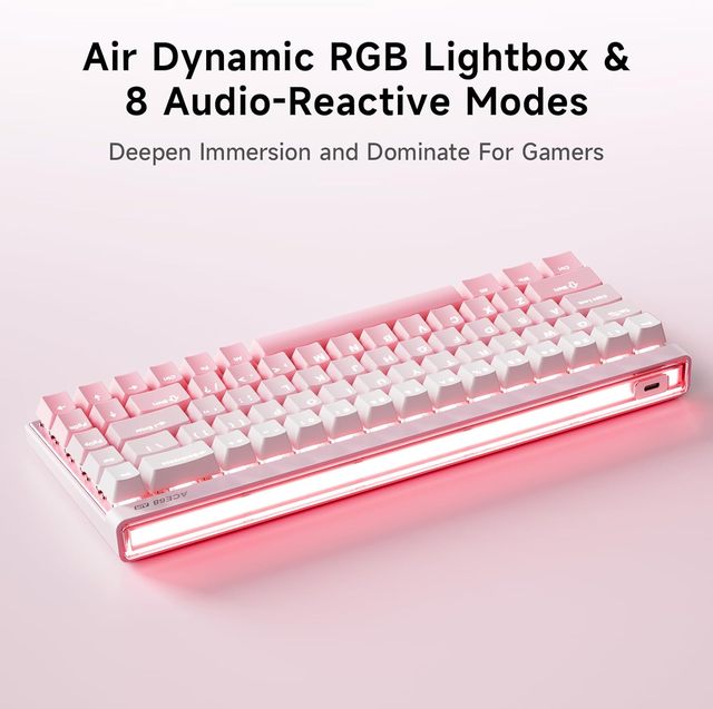 Mchose Ace 68 Air Wired Magnetic Keyboard 65% Hall Effect Rapid Trigger RGB 8000Hz Polling Hot-Swappable Gaming Keyboard
