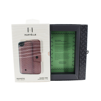 Boîte cadeau rigide personnalisée style tiroir pour étuis de téléphone portable et montres connectées, avec pelliculage brillant, gaufrage et matériaux recyclés écologiques