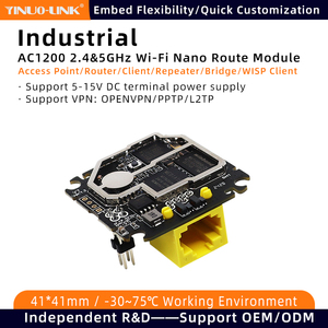 Y7 41*41*18.7mm Mini Pocket xách tay Router wifi5 mô-đun bộ định tuyến AC1200 Dualband 2.4 & 5g ap, khách hàng Bo mạch chủ - Product Image 2