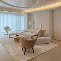 Luxuriöser Premium Handgetufteter Wollteppich für Wohnzimmer Großer Handgefertigter Maßgeschneiderter Moderner Muster-Teppich für Wohnraumdekoration