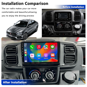 MeiHua-Radio portátil Android para coche, 9 pulgadas, CarPlay, DSP, GPS, para <span class=keywords><strong>Fiat</strong></span> <span class=keywords><strong>Ducato</strong></span> 2021-2023, tablero de navegación, reproductor, marco de Panel - Product Image 3