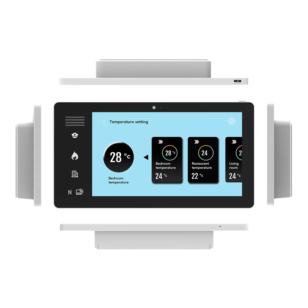 Tablette à montage mural Android 7 8 10 pouces, écran tactile, tablette POE ZigBee panneau de contrôle pour maison intelligente