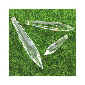Contas de Prisma de Gelo Transparentes de Alta Qualidade em Vários Tamanhos para Pendurar, Peças de Lustre de Vidro, Pingentes - Product Image 5