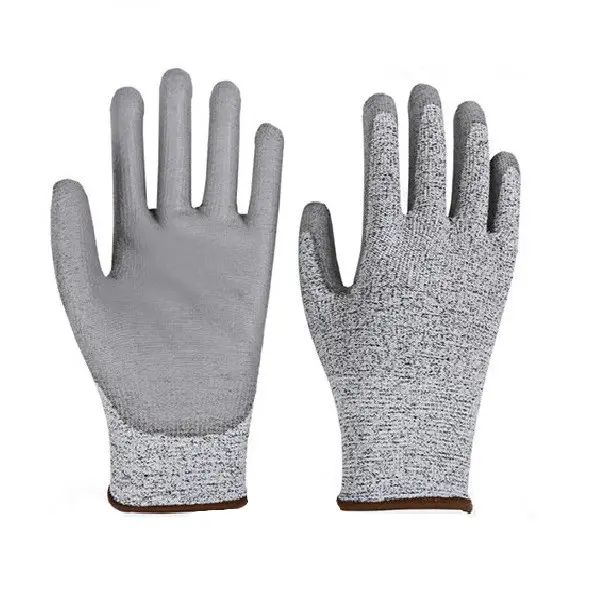 Top Kwaliteit Hand Bescherming Mes Anti-Cut Gecoat Veiligheid Snijbestendige Werkhandschoenen Anti Cut Niveau 5
