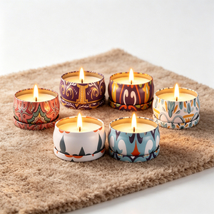 Bougies en pot Bliss, emballage en métal, mélange d'arômes élégants, souvenir de voyage, sélection boutique pour les fêtes, série premium - Product Image 5