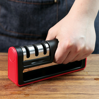 Affûteuse de couteaux d'angle professionnelle 3in1 Machine à affûter EDC Outils de cuisine Ustensiles et gadgets Pierre à aiguiser