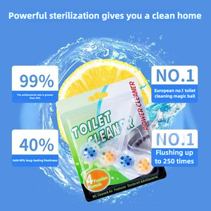 Blue <strong>Bubble</strong> <strong>Cleaner</strong> Hanging Toilet 4-Gel Balls Fragrant Deodorizer Toilet Cleaning Ball - Product Image 4