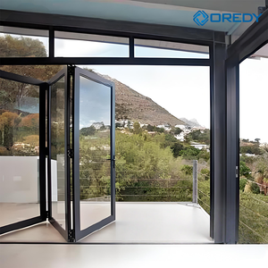 Pintu Lipat Otomatis Modern OREDY dengan Bukaan Samping, Isolasi Termal, Permukaan Finishing untuk Hotel & Vila - Product Image 4