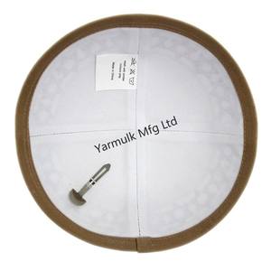 Букхарская кипа в традиционном среднеазиатском стиле, вышитая, из бархата/хлопка, рекламная еврейская шапочка, низкая цена, оптовая продажа, индивидуальная печать - Product Image 6