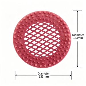 OEM Round Silicone <b>Drain</b> Cover Hair Catcher Durable Silicone Hair Stopper Shower <b>Drain</b> Covers Protector for Bathtubs & Showers - Product Image 1