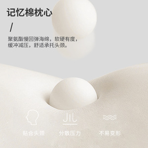 Almohada de espuma viscoelástica Flying Beerus, rectangular, transpirable, con soporte para el cuello, para niños - Product Image 4