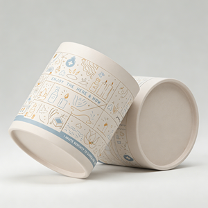 Custom Printed <b>Round</b> Paper Tube <b>Box</b> for Scented Candle Packaging Luxury Cardboard Cylinder Gift <b>Box</b> Custom Logo Manufacturer - Product Image 4