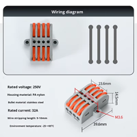 Nuevo Tipo de Conector Eléctrico de Cable a Cable con Fijación por Tornillo 222-412