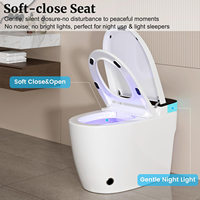 En gros WC intelligent monobloc de luxe moderne à chauffage instantané, à poser au sol