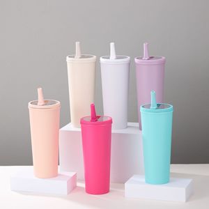 Portable 304 tasse à eau en acier inoxydable transfrontalier nouveau bureau pliant Tube d'aspiration grande taille vide thermique voiture nouvelle boisson - Product Image 1