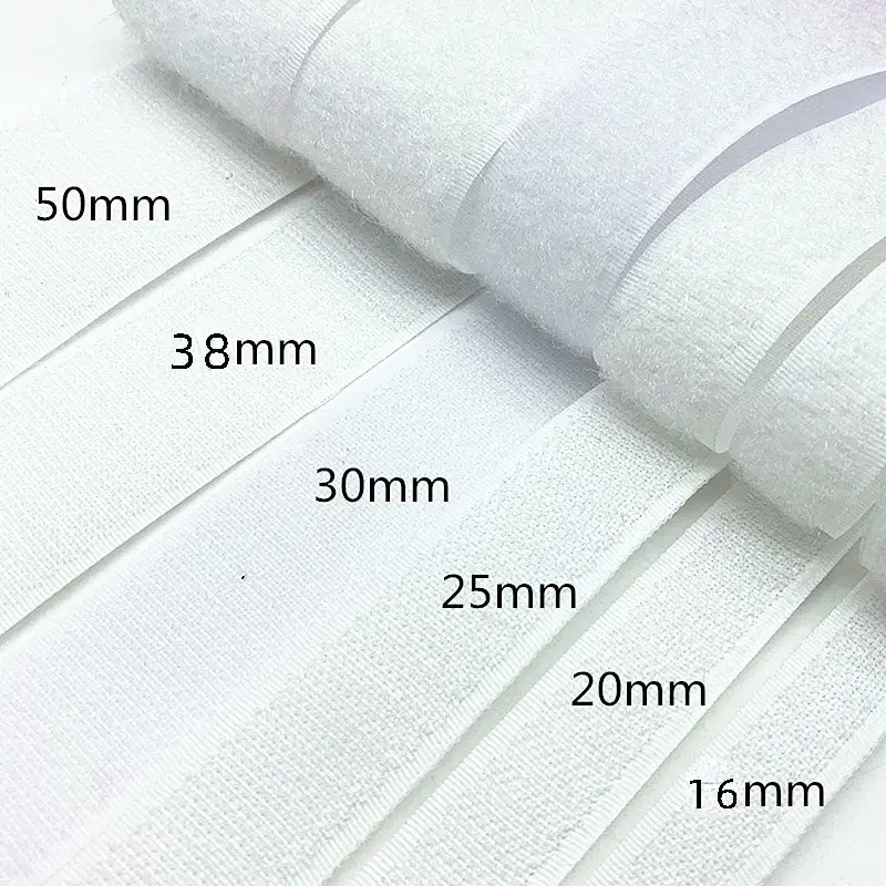 Super Venta caliente 3M Velcroes 100% Nylon gancho y bucle banda cinta delgada resistente espalda con espalda autoadhesiva doble cara