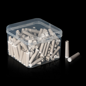 Puntas de filtro para fumar de nuevo diseño al por mayor puntas de filtro con forma de conos de plástico degradables 150 piezas por paquete soporte personalizado - Product Image 1