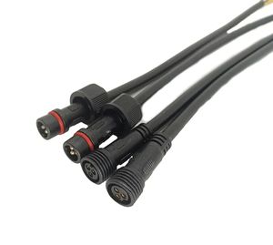 Kustom M12 M15 M16 M18 IP66 konektor pria wanita tahan air dengan 2Pin 3Pin 4Pin 5Pin kabel listrik steker kawat untuk strip LED - Product Image 1