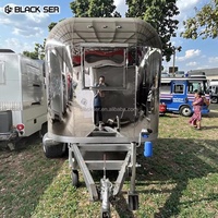 Remorque alimentaire en acier inoxydable Chariot de charcuterie Station de café Camions de nourriture Camion de crème glacée Remorque Acheter un camion de nourriture