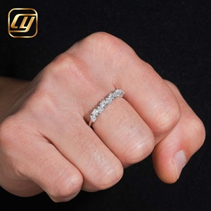 Anillo de Eternidad con Corte de Corazón en Plata de Ley 925, Anillo de Boda con Diamante Cultivado en Laboratorio para Mujer, Anillo de Compromiso, Joyería Fina, Regalo - Product Image 5