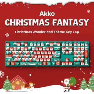 ชุดคีย์แคป <span class=keywords><strong>Akko</strong></span> สำหรับ <span class=keywords><strong>AKKO</strong></span> Christmas Fantasy ลายการ์ตูนกระต่ายหูยาว 3 มิติ แบบเห็ดเล็กๆ สำหรับนักเรียน งานพิมพ์แบบ Hot Sublimation เหมาะสำหรับสาวๆ - Product Image 1
