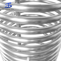 Haute Performance 304 316 Spirale Sans Soudure En Acier Inoxydable Tuyau De Refroidissement Bobine Tube Serpentine Refroidissement Tube Bobine Échangeurs De Chaleur
