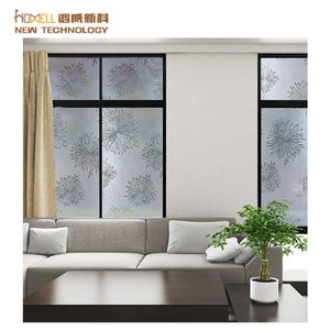 서리로 덥은 정적 집착 창 유리 필름 투명 PVC 현대 장식, 단열 개인 정보 보호 재사용 45CM 60CM - Product Image 4