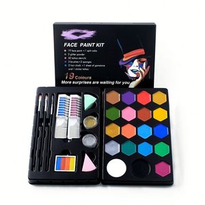 สีเพ้นท์หน้าวีแกนสำหรับฮาโลวีน สูตรน้ำ ล้างออกได้ ปลอดสารพิษ สำหรับเด็ก - Product Image 4