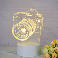 Lampe de chevet en plastique pour nouveau-né, design 2025, modèle de luxe pour demoiselles d'honneur, cadeau d'affaires pour invités, personnalisation pour la rentrée scolaire