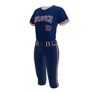 Ensemble d'uniformes de softball pour hommes 100 % polyester, qualité supérieure, coupe athlétique à séchage rapide, personnalisable avec nom d'équipe – Vente en gros - Product Image 4
