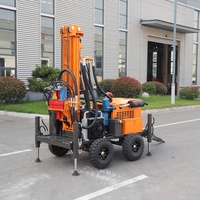 Foreuse hydraulique diesel portable pour puits d'eau, machine de forage haute performance 200m, vente directe fabricant