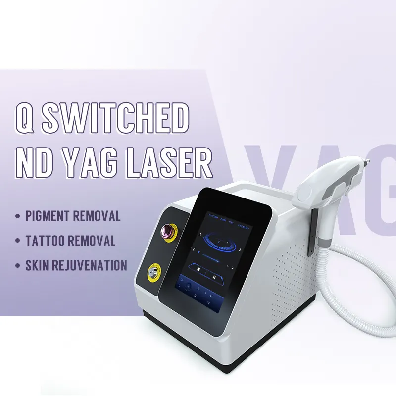 Yeni taşınabilir tasarım 1064nm lazer dövme kaldırma makinesi Nd Yag fabrika fiyat için