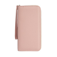 Dompet Panjang Wanita Kapasitas Besar dengan Ritsleting Gaya Korea Tas Ponsel Genggam Hadiah Promosi Perusahaan
