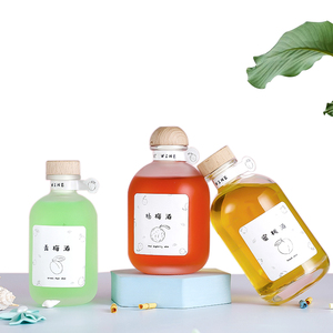 Bouteilles en verre vides Oshow de 100 ml à 500 ml pour spiritueux, <span class=keywords><strong>gin</strong></span>, rhum, whisky, vodka, boissons et tequila avec gravure - Product Image 6