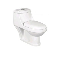 Inodoro Inteligente GREPL de Fácil Limpieza, Inodoro de Cerámica para Baño, Montado en el Suelo, con Doble Descarga por Gravedad, Diseño Moderno de Dos Piezas, Color Blanco