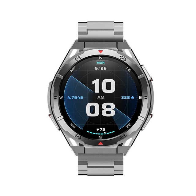 X2 Smart Watch 1.43-inch AMOLED Round Screen GPS Positioning 3ATM Waterproof Compass Health Monitoring Outdoor Sports Smartwatch