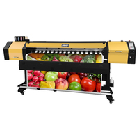 Impresora de inyección de tinta solvente ecológica de alta calidad de 1,8 m, Flex Banner I3200/XP600, máquina cortadora de vinilo, impresora automática de cabezal simple/doble