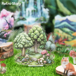 Paquete de 20 Pegatinas, Serie Arroyo de Montaña, Pegatinas Decorativas para Paisajismo Forestal, 4 Estilos - Product Image 4