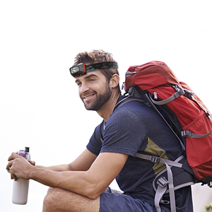 HM2 LED <span class=keywords><strong>lampe</strong></span> frontale 270 Lumens AAA batterie sèche phare Worklight lumière rouge SOS - Product Image 6