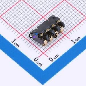 GT-BTP25004-0300A-010A Blade/Spring Contact Battery Connector SMD,P=2.5mm Connector Spring Contact Type 2.5mm 4P Vertical Mount - Product Image 2