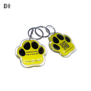 RFID Epoxy Pet Anti-lost Tag NFC ID único y código QR 213 Hang Tag Llavero para mascotas - Product Image 2
