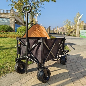 Carrello Pieghevole con Portellone Esteso, Carrello Extra Lungo con Capacità di 200 Libbre e Grandi Ruote per Ogni Terreno - Product Image 1
