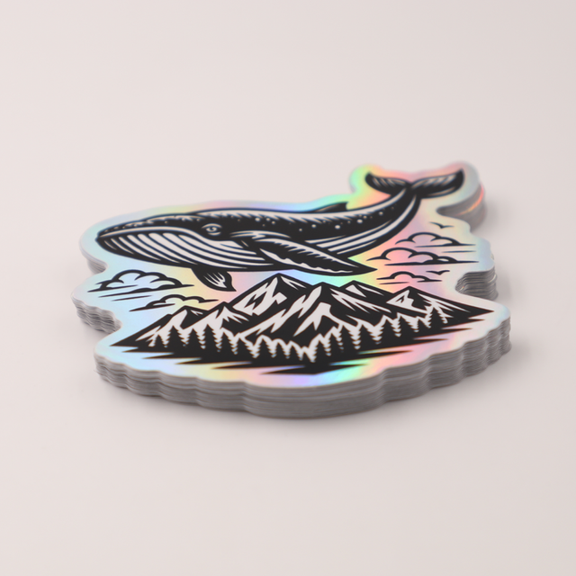 Custom Logo Vinyl Sticker Laser Holographic Sticker Die Cut Sticker