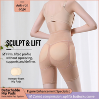 Culottes rembourrées professionnelles grande taille à effet ventre plat avec 4 coussinets amovibles, effet BBL, prix de gros usine