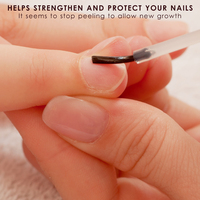 SAGALAGA Vernis à ongles naturel blanc laiteux, durcisseur pour la croissance des ongles, séchage à l'air, pour ongles faibles et abîmés, fournitures de manucure professionnelles