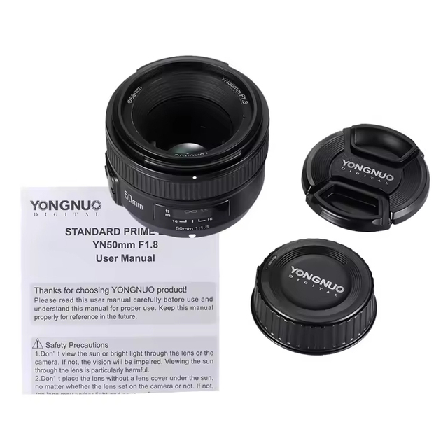Yongnuo YN50mm F1.8 Auto Lens for Nikon D800 D300 D700 D3200 D3300 D5100 D5200 D5300 DSLR Cameras AF MF Features 50mm Photo Lens
