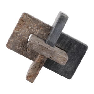 Scultura in Marmo a Nodo, Ornamento Artistico Contemporaneo per Bagno, Ufficio, Soggiorno - Product Image 3